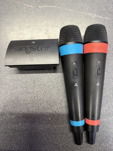 Micrófonos inalámbricos SingStar PS3 PlayStation PS4/PS3 ~ FRANQUEO GRATUITO REINO UNIDO ~ - Imagen 1 de 1