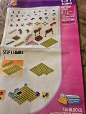 Block Tech Pony Fields Stables 125 Piece  Bui...