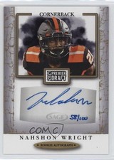 2021 Sage Premier Draft Auto Gold 58/100 Nahshon Wright #A39 Auto 5x0