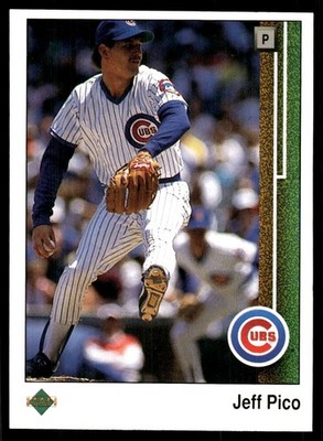 Jeff Pico 1989 Upper Deck #491 Chicago Cubs MLB READ FREE SHIPPING AutographDen