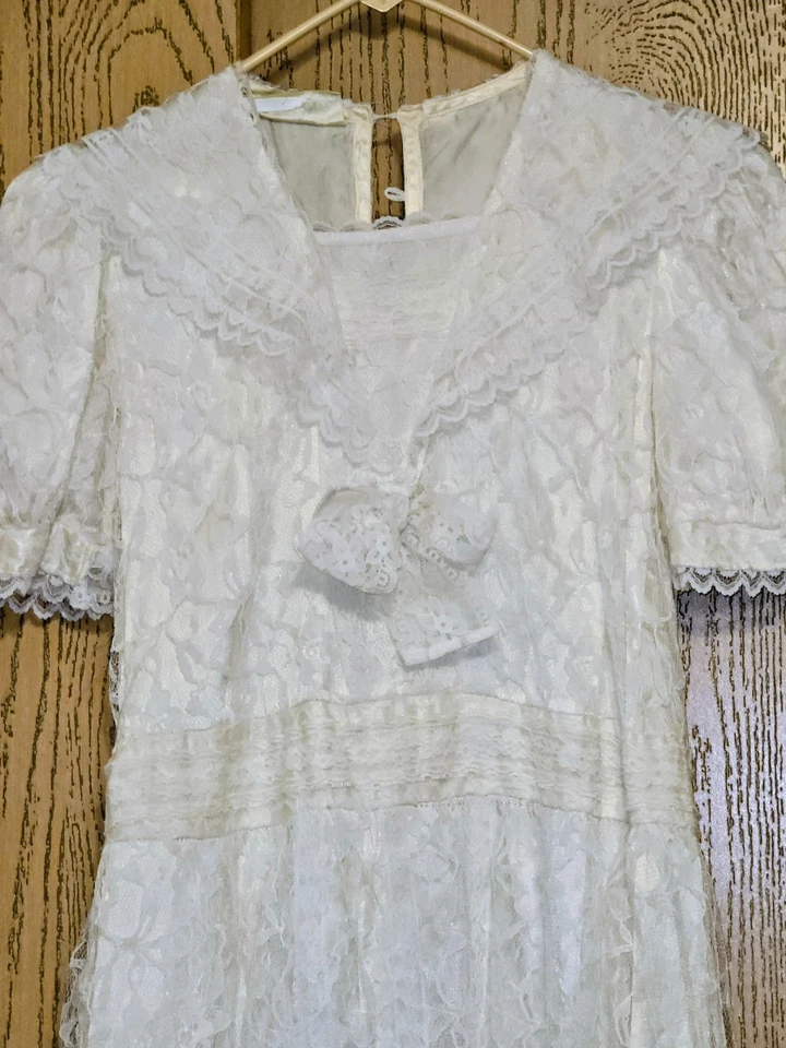 Gunne Sax by Jessica McClintock Vintage Lace Dress - Image 3 of 4