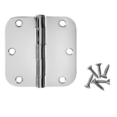 3 Pack - Cosmas Polished Chrome Door Hinge 3.5'' Inch 3 Pack,