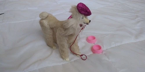 Vintage 1984 Mattel Barbie Prince the Poodle with Some Accessories (Read Desc)