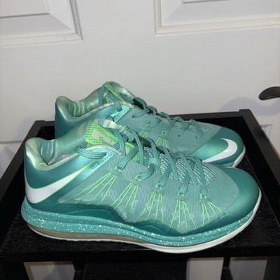 Nike Air Max Lebron X 10 Low Basketball Shoes Size 8.5 Easter Mint