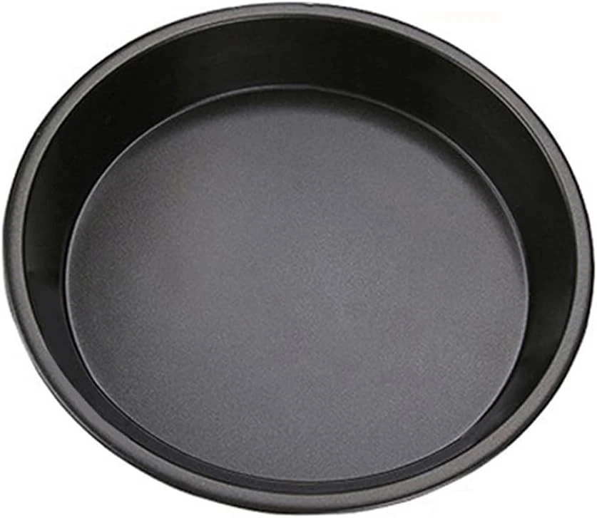 4 teglie per pizza, 20 cm, rotonde, in acciaio al carbonio