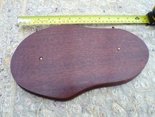 Wooden Plinth Base Display Trophies Figurines Ornaments Models Mahogany Finish.