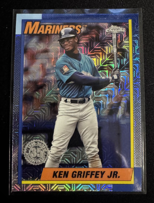 2025 Topps #T90C-37 Ken Griffey Jr. 1990 Topps 35th Anniversary Chrome Mojo