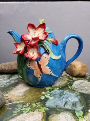 Blue Sky Floral Pitcher