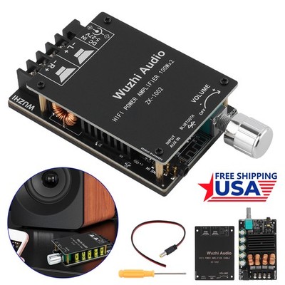 ZK-1002 TPA3116 2 Channel 2*100W Digital Audio Amplifiers Module Bluetooth 5.0