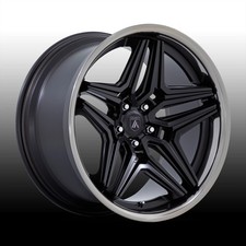 Asanti Black Label Abl46 Duke Satin Black Ddt Lip 22x9 5x120 15mm