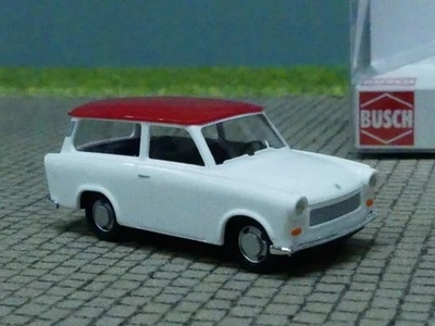 1/87 Busch Trabant P601 Universal weiß mit rotem Dach 53209 - Bild 1 von 2