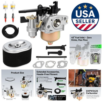 #ad High Efficiency Carb Kit for DXPW3425 amp; DXPW3625 Pressure Washer 3400 PSI $94.99