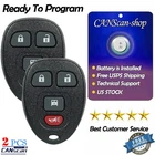 2 For 2007~2014 2015 2016 2017~25 Chevrolet Express Keyless Entry Remote Key Fob