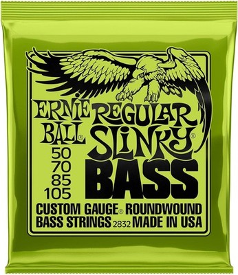 Free Shipping! Ernie Ball 2832 Regular Slinky Bass Strings 50-105 gauge