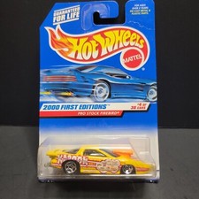 Hot Wheels 2000 First Edition Series Pro Stock Firebird, #5/36 cars yellow