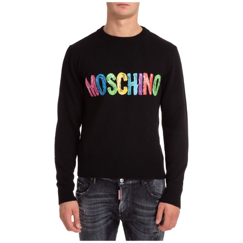 moschino jumper mens black