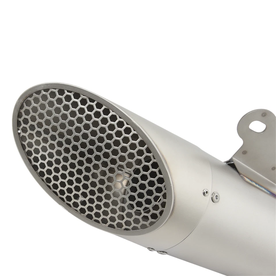 Silenciadores silenciadores traseros cromados tubo de escape para Yamaha YZF R3 R25 MT-03 2016-2021 Foto 2 de 4