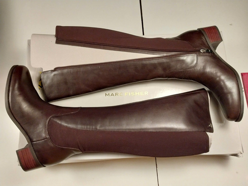 MARC FISHER WOMENS Leather CALF KNEE HIGH RIDING BOOTS SIZE 7.5