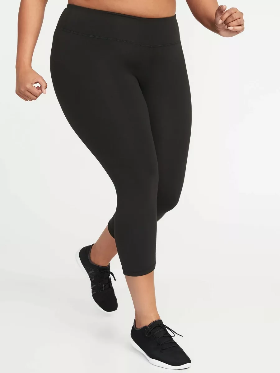 PLUS- Old Navy Women's high-rise compression leggings Black #40969-8#5