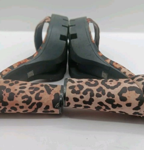 Wns Sz 7.5 Cape Robbin Platform, Ankle Zipper Strap 5"heel 1"sole Leopard Print  - Picture 15 of 22