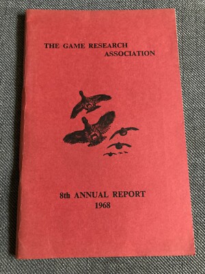 The Game Research Association , 8th Annual Report , 1968 , 53 page booklet