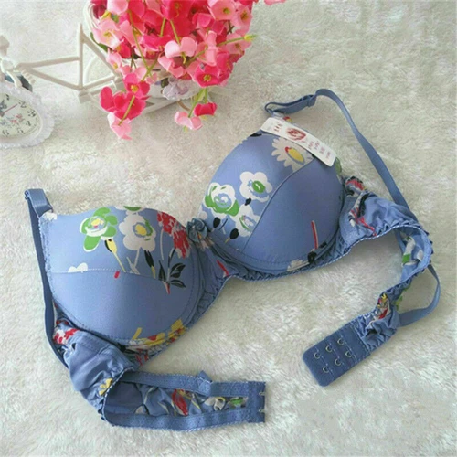 34B 36B 38B 40B 100% Women Silk Bra Wire Free Padded Soft Everyday Bra Underwear - Picture 37 of 37