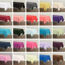60 x 126 in. Rectangular Polyester Tablecloths for 8 ft. Tables Banquet Party