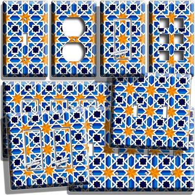 MOROCCAN ARABIC TRADITIONAL PATTERN LIGHT SWITCH OUTLET WALL PLATE HD ROOM DECOR