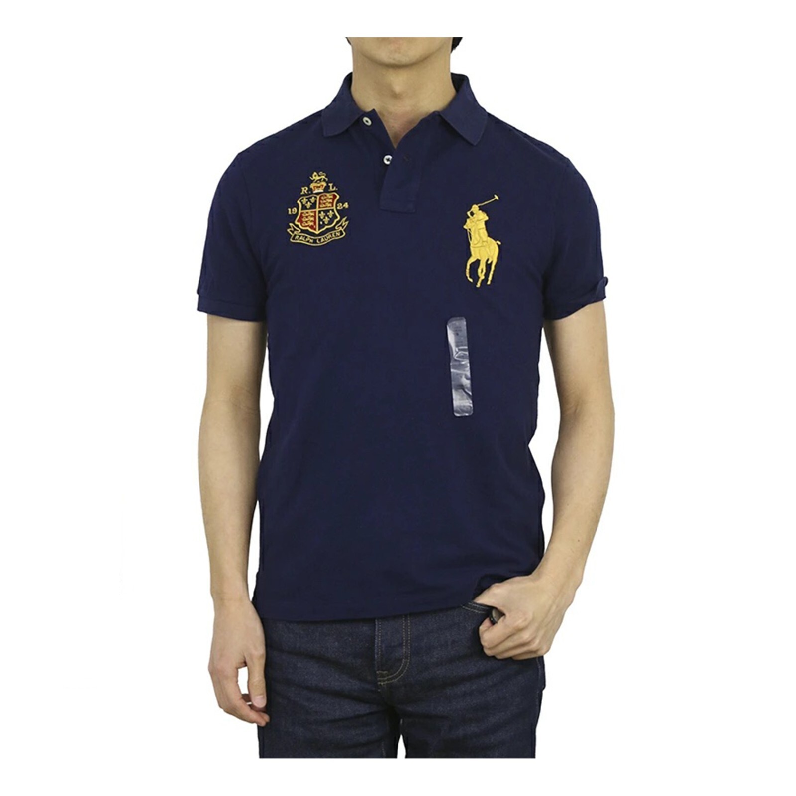 Футболка поло Polo Ralph Lauren с коротким рукавом Big Pony Custom Slim Fit с эмблемой