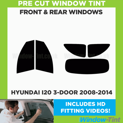 For Hyundai i20 3-door 2008-14 Full Pre Cut Window Tint Kit Front & Rear Film - Picture 2 of 10