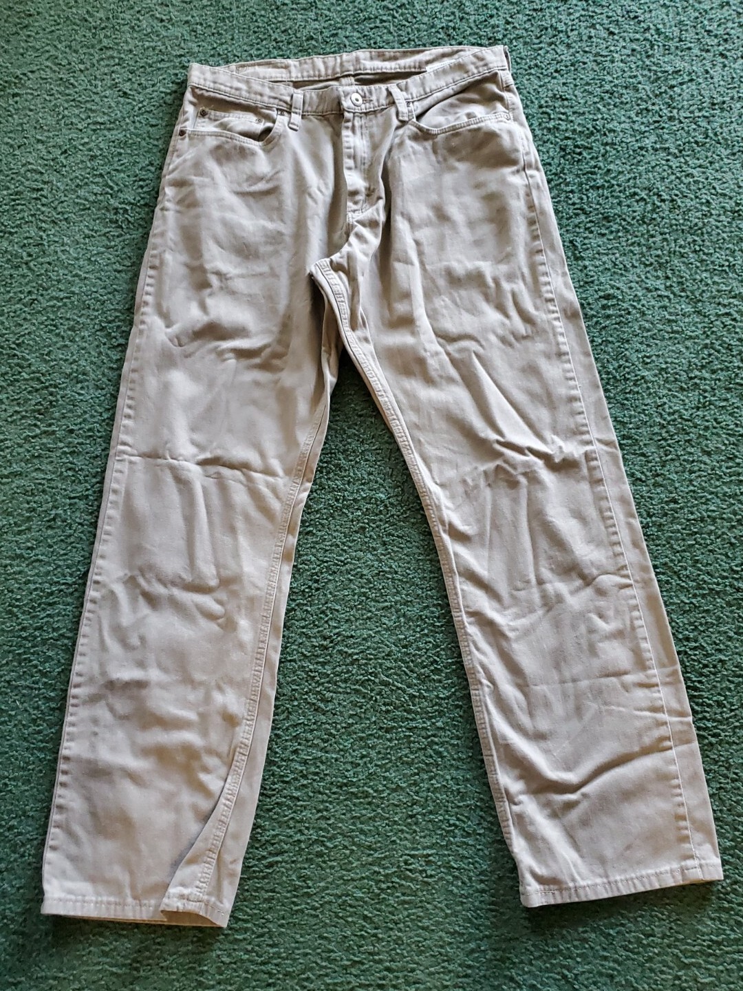 Mens Wranglers 32x32 Pants Khaki Gem