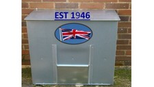 150 KG COAL BUNKER - GALVANIZED  STEEL & RODENT PROOF.WOOD,COAL,FIRE