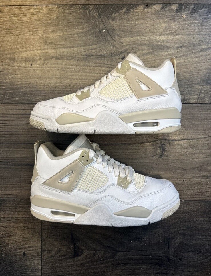 Size 6Y/ 7.5W - Air Jordan 4 Retro 2017 Linen GS | eBay display picture 3