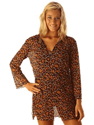 animal print cover ups
