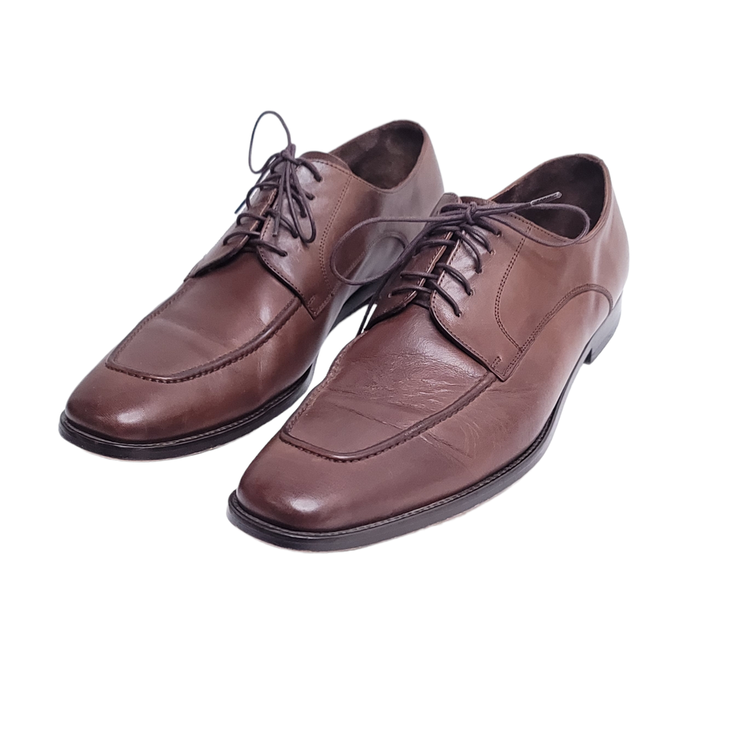 Lavorazione Artigiana Mens Brown Leather Lace Up Brogue 