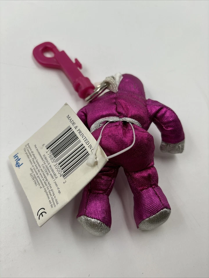 🔥🔥Vintage Intel Pentium II RARE PINK Astronaut Doll/Keychain NEW - Image 3 of 4