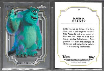 Topps Chrome Disney 2024 #86 James P. Sullivan Sulley Monsters Inc. Karte