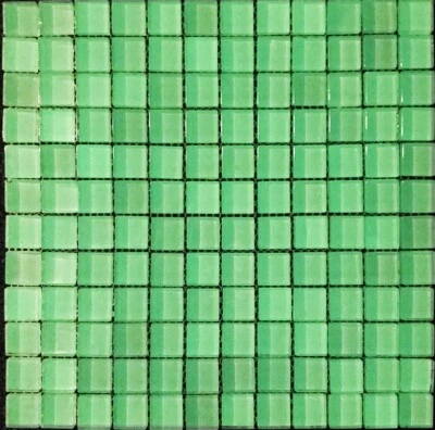 Pâte de Verre Vert Pastel Fluorescent Cuisine Bain Douche Mur 88-0104_B 1 Mat - Photo 1/4