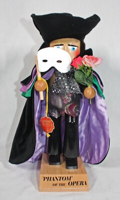 VINTAGE STEINBACH WOOD HANDMADE NUTCRACKER PHANTOM OFTHE OPERA (S902) MASK CRACK