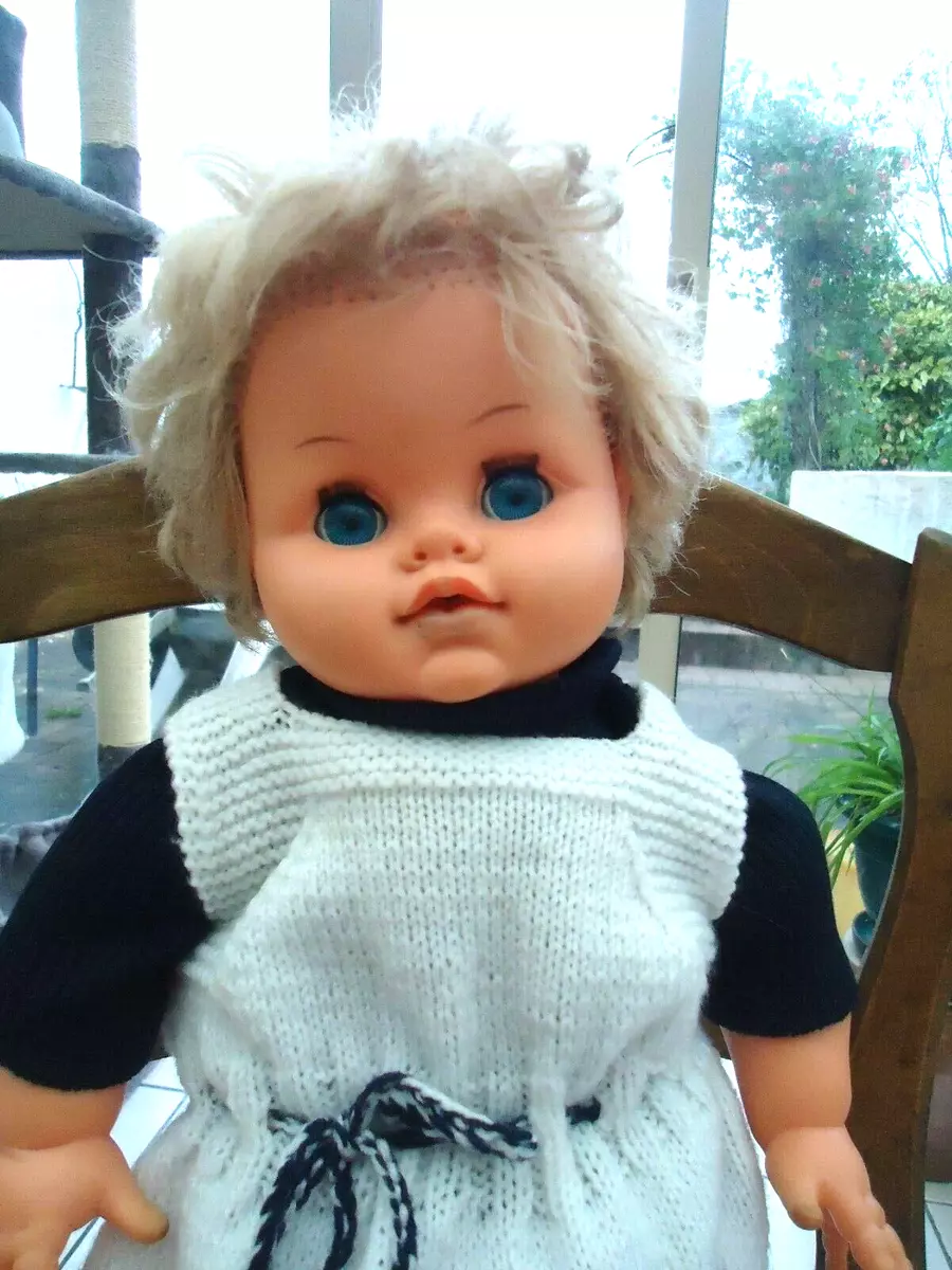 POUPEE POUPON BELLA DE 50 CM BLONDE AUX YEUX BLEUS eBay