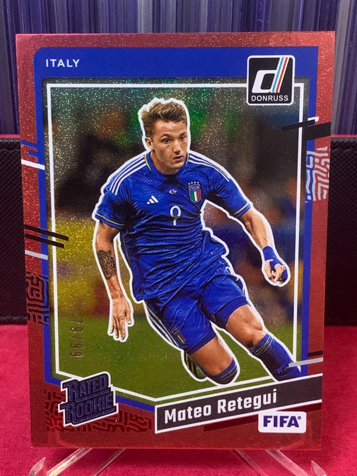 2023-24 Panini Donruss Mateo Retegui 79/99 RED Rookie RC ITALY