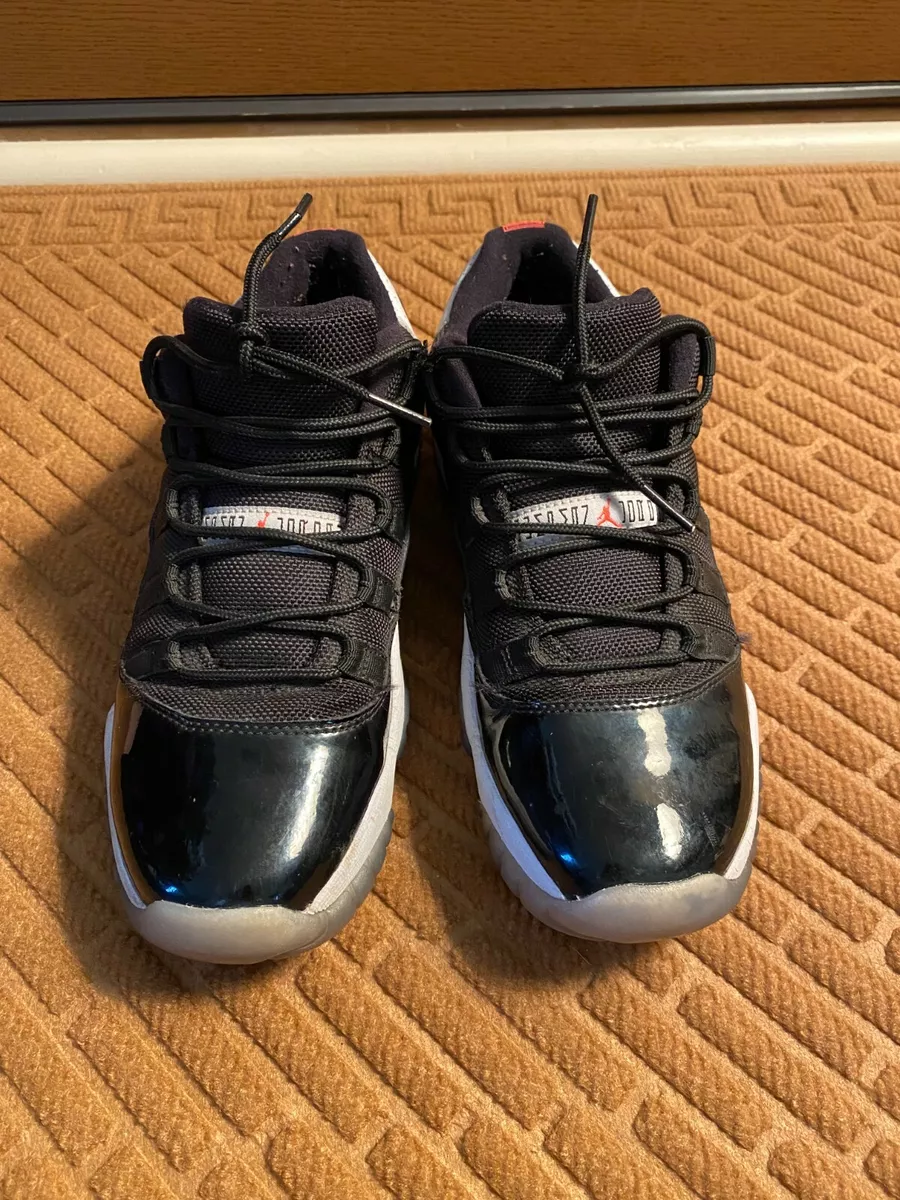 Air Jordan 11 Retro Low Infared 123 Black Sneakers Size Youth