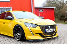 Spoilerschwert Frontspoiler mit Wings aus ABS für Peugeot 208 e208 GT GT-Line