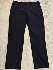 Express Pants Mens 32x32 34x30 Navy Blue Extra Slim Stretch Slacks Career