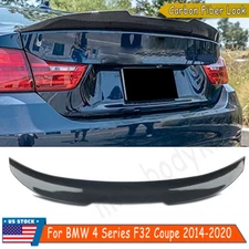 For 2014-2020 BMW F32 428i 430i 435i 440i PSM Style Carbon Look Rear Spoiler Lip