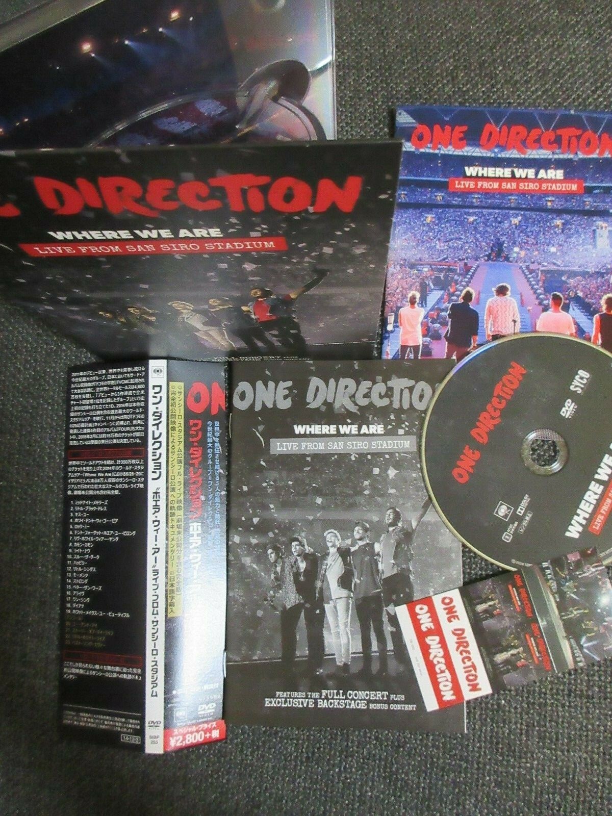 One Direction Where We Are Japan Ltd Dvd Obi Book Ebay