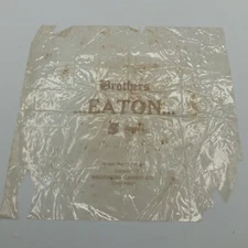 Rare Vintage Brothers Candy Co. Eaton Candy Bar Wrapper Chicago Illinois