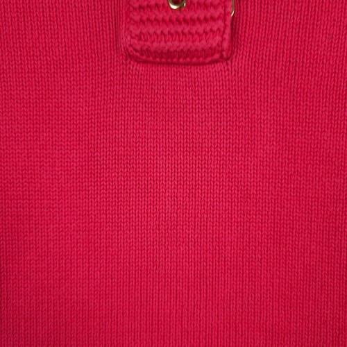 Lauren Jeans Company Sweater Women Large Coral Toggle Pullover Knit Ralph Lauren - Picture 12 of 16
