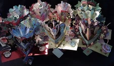 US 3D Pop Up Russ Greeting Card Centerpiece Birthday 30 40 50 60 Congratulations