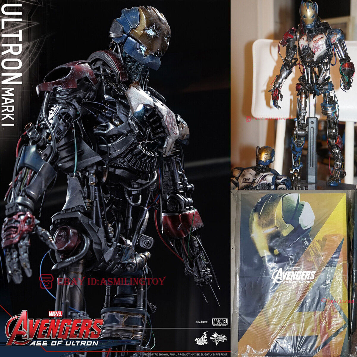 1/6 Hot Toys MMS 292 Avengers Age of Ultron Ultron Mark 1 1/6 Hot Toys MMS 292 Avengers Age of Ultron Ultron Mark 1